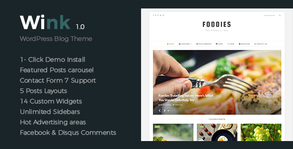 Wink - Clean WordPress Blog Theme Logo
