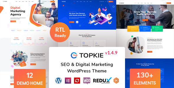 Topkie - SEO Marketing WordPress Theme Logo