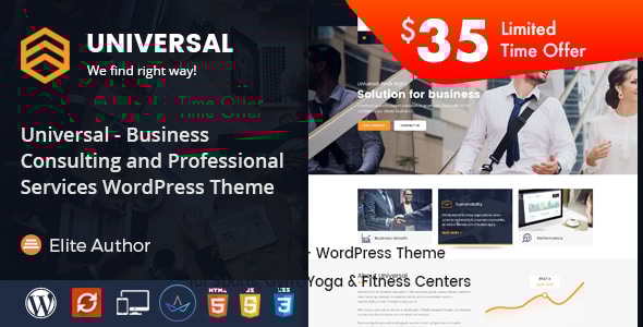 Universal - Business Consulting and Professional Services WordPress Theme Logo